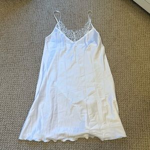 White slip dress